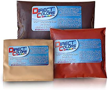 Concrete Dye, Acetone Based Concrete Color Powder Makes 1 Quart, Ash Brown - Direct Colors