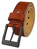Heepliday Men's Simple Casual Soft Vintage Leather Belt