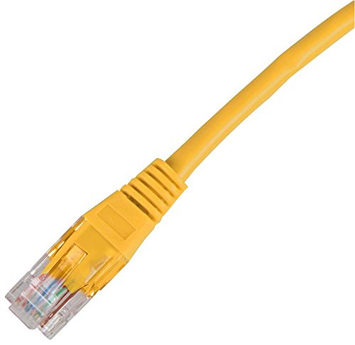 PRO SIGNAL 20m Yellow Cat5e Ethernet Patch Lead – High-Performance RJ45 Network Cable – PS11061