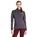 100% Merino Wool - Midweight Womens 1/4 Zip - Midlayer - Charcoal Gray - Medium