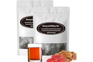 JRR Ginseng Nine Treasure Tea, Kidney Tea Ginseng and Wolfberry Tea, Red Date Wolfberry Mulberry, Men's Health Tea Herbal Formula, Beverage for Men Woman Organic Kidney Tea (2Boxes)