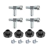 Hipa (Pack of 4 951-0171 751-0171 Fuel Shut Off Valve 735-0149 935-0149 Fuel Tank Bushing for MTD Troy Bilt Cub Cadet Lawn Mower Portable Generator Snow Blower Tiller
