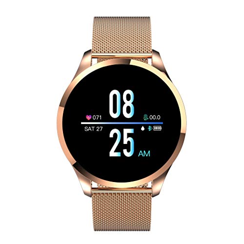 Sunward Q9 Smartwatch 1.22inch Color Screen Women Blood Pressure Heart Rate Monitor Smart Watch Fitness Tracker,Waterproof and Swim-Ready, Durable, Compatible with iPhone and Android (E) - Thumbnail 3