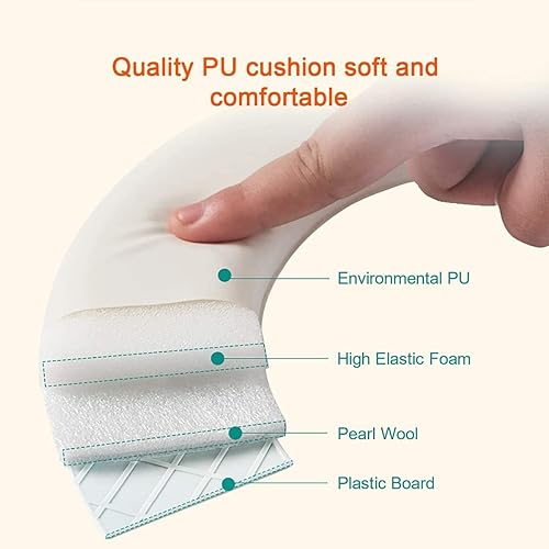 Potty Training Seat, Toddlers Toilet Training Seat with Detachable Soft Cushion, Sturdy Handle and Backrest, Toilet Seat with Baby Splash Guard for Toddlers and Kids, Fit Round Oval Toilet