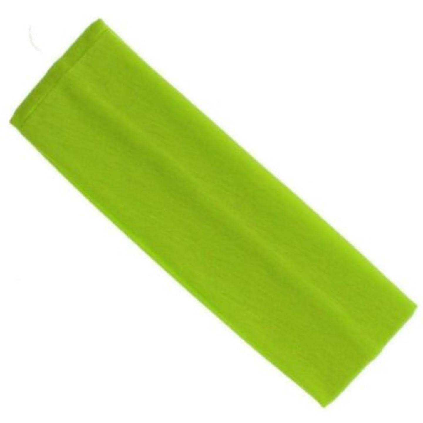 Topkids Accessories Yoga Headband Head Band Kylie Hairband Hair Band Hair Bandeau Stretchy Elastic Gym Sports Fabric For Women, Men, Boys, Girls (7cm / 2.7", Lime Green)