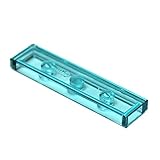 LEGO Parts and Pieces: Transparent Light Blue 1x4 Tile x50