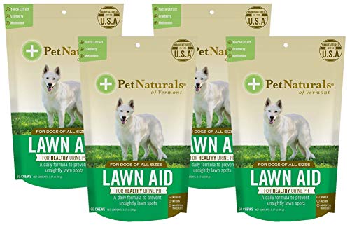 Pet Naturals Lawn Aid Dog Chews - 240 Total (4 Packs with 60 per Pack)