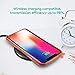 Xcentz iPhone X Leather Case, Genuine Leather Case for iPhone X, Slim American Leather Case for iPhone X, Individual Metal Buttons, Microfiber Lining and Wireless Charging