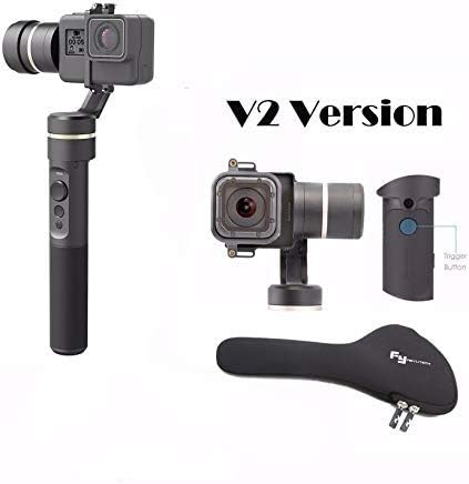 Feiyu G5 V2 Updated 3 Axis Splash Proof Handheld Gimbal for GoPro Hero 6 /5 /4 /3 /Session,Yi Cam 4K,Action Cam