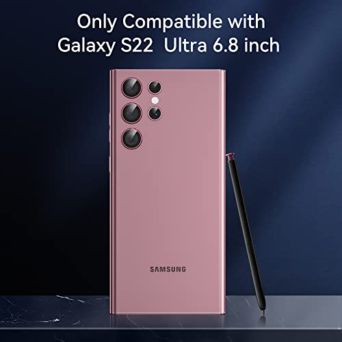 WSKEN for Samsung Galaxy S22 Ultra Camera Lens Protector,[Anti Scratch