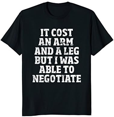 Amputee T-Shirt: Able To Negotiate Funny Leg Amputee Shirt