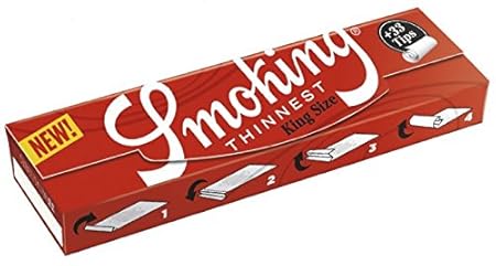 Smoking Paper + Tips THINNEST King Size (Pack of 3 Booklets)