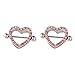 Maggie 1 Pair Chic Crystal Heart Shape Nipple Bar Ring Shield Barbell Body Jewelry