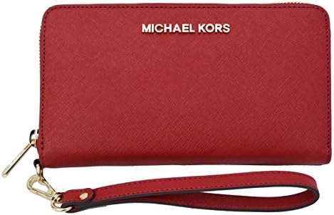 Michael Kors Essential Zip Wallet Wristlet Saffiano Large Coin Multifunction Iphone 6 5 4