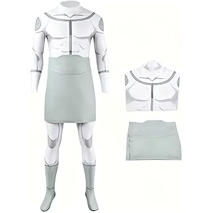 JOYEAR Invincible VitruMet Cosplay Costume - Detachable Apron-Style Skirt, Ideal for Halloween & Comic Conventions