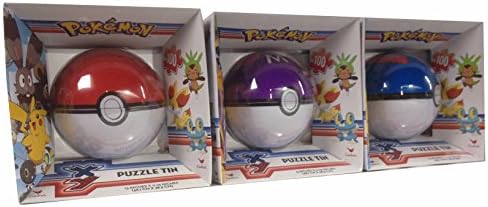 Cardinal Industries Pokeball Collector Tin Puzzle (3 Piece)