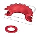 Liteway Red D-Ring/Shackle Isolator Kit 2 Pieces Shackle Isolator and 4 Pieces Washer for 0.75 inch Shackle Gear Design Rattling Protection Cover, 1 Year Warranty
