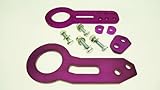 Godspeed Universal JDM Purple Front Tow Hook + Rear Tow Hook Towing Kit Purple Color Honda Toyota Nissan Mazda Acura Subaru Mitsubishi