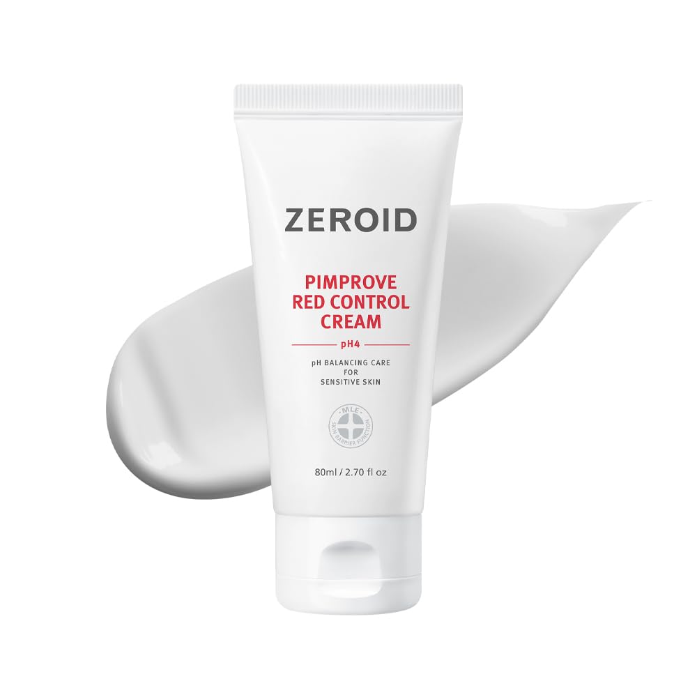 ZEROID Pimprove Red Control Cream Korean Dermocosmetic pH balancing care for sensitive skin (80mL)
