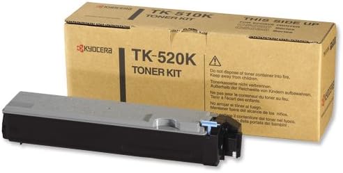Kyocera TK-520 K Toner Black, Original Premium Printer Cartridge 1T02HJ0EU0 for FS-C5015N