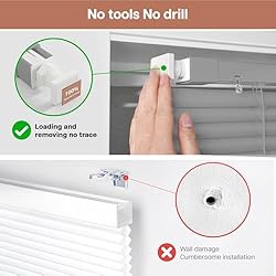 LazBlinds No Tools No Drill Cordless 1" Vinyl Mini