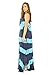 Riviera Sun 21614-NT-2X Summer Dresses/Maxi Dress/Sundresses for Women Navy/Turquoise