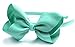Syleia Fashion Headbands with 4 inch Bow, Set of 6 Pink, Orange, Green, Lavender, Teal and Yellow - School and Playtime Perfect Hair …