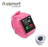 Bluetooth Smart Watch, Aosmart U8 Smartwatch for Android Smartphones - Pink