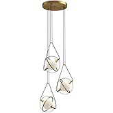 Kuzco Lighting Aries - 29W LED Chandelier-7.88 Inches Tall and 17.63 Inches Wide-Brushed Gold Finish
