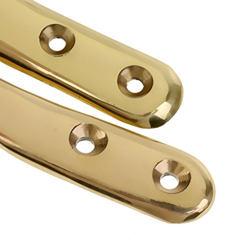 MagiDeal 6 Pieces Solid Brass Pool Snooker Billiard Table Pocket Brackets