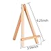 eBoot 12 Pack Mini Wood Display Easel Natural Wood Display Stand for Displaying Small Canvases, Business Cards, Photos, DIY Crafts, Home Decorations (6.25 Inch)