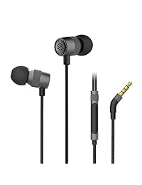 SoundPEATS Auriculares para juegos con cable de alta resolución con controladores híbridos duales, Super Audio con cancelación de ruido Estéreo, auriculares ligeros con micrófono para auriculares en la oreja Deportes (conector de audio de 3,5 mm) (Negro)