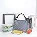 ToMike Insulated Lunch Bags for Women Fashionable Reusable Lunch Tote Cooler Bag Handbag For Women (Navy Blue)