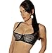 Empire Intimates Satin w Lace Shelf Bra Open Push-up Fits Cups D DD - NUDE - 38
