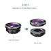 Anker Phone Camera Lens Kit — 180° Fisheye, 0.65x Wide Angle, 10x Macro for iPhone 7/6s/6s Plus, Samsung S7/S6/edge, LG, Moto, HTC, Sony and More (not Compatible with Dual Camera Phones)