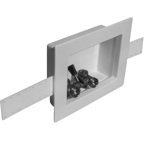 LSP OB-435 Unassembled Outlet Box with Pex Simplex Valve, White