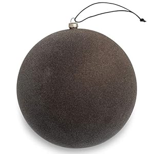 Nordstjerne – kerstboomversiering, kerstballen – fluweel – kleur: mocha bruin – Ø: 12 cm