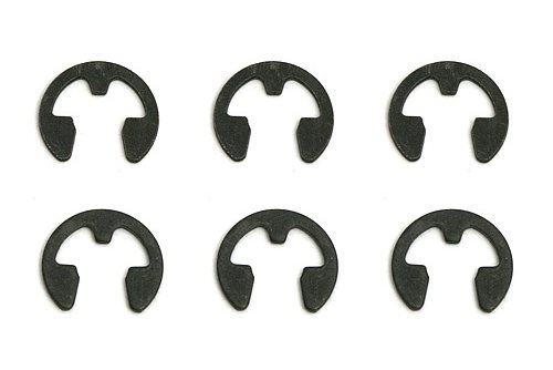 Team Associated 2661 Clutch Nut Clips (6)
