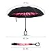 Amagoing Car Inverted Umbrella Double Layer Windproof Reverse Umbrella for Rain Sun