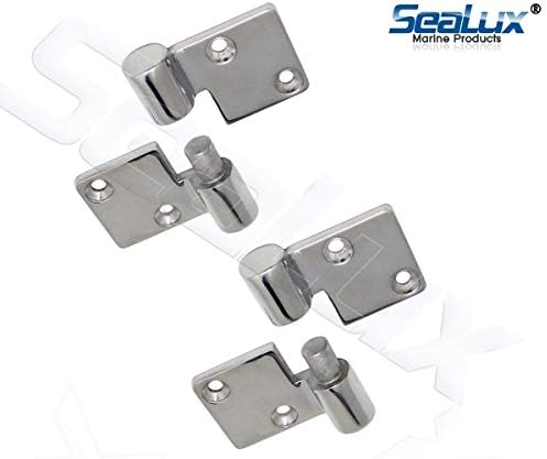 SeaLux Marine Cast 316 Stainless Steel Heavy Duty Take Apart Removable Hinges for Companionway Door and Panels for Boats, RV