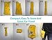 HugeHounds Extra Large Dog Yellow Rain Rover Raincoat with Half Hood XL- Waterproof-Includes a Travel Carry Bag