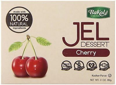 Bakol Jel Dessert 3 oz. - Pack of 12 (Cherry)