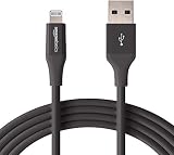 AmazonBasics Lightning to USB A Cable, Advanced Collection, MFi Certified iPhone Charger, Black, 4 Inch