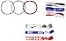 Nike Mixed Ponytail Holder 9PK OSFM Game Royal/Black/University RED