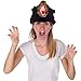 Furry Black Bear Animal Hat, Realistic Plush Costume Headwear - One Size