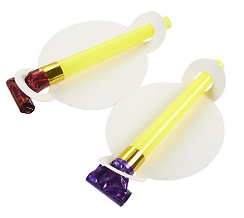 Party Blowers - 48-Pack Party Blowouts, Unicorn Noisemakers, Birthday Party Favors, Easter Decorations, 18.3 x 7.5 x 2.5 Inches - Thumbnail 4