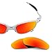 Revant Replacement Lenses Compatible With Oakley Juliet, Polarized, Fire Red MirrorShield