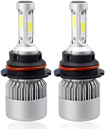 Car Headlight 9007 HB5 LED Automobile Fog Bulbs Light 80W 8000LM 6000K-6500K Xenon White (9007（HB5）)