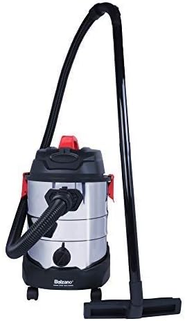 Balzano Wet and Dry Professional Vacuum Cleaner, Vacuum Cleaner for Car, Blower Function, 1600W Powerful Suction, 25 L Capacity with Drain, Vacuum Cleaner for Home, Pet Vacuum Cleaner (Silver)