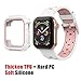 Case and Band Compatible with Watch Series 3/2/1 38mm, Silicone Strap with Ventilation Holes and Shock Resistant Bumper Cover Replacement for Watch Series 3/2/1